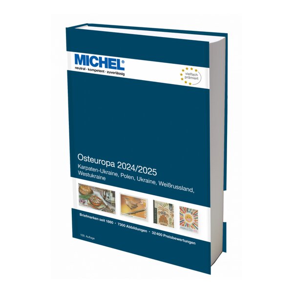 Catalogue de cotation Michel timbres d'Europe de l'Est édition 2024-2025.