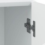vidaXL Table de chevet Blanc 43 x 34 5 x 47 cm Bois d'ingénierie