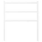 vidaXL Tête de lit métal blanc 80 cm