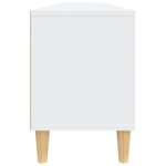 vidaXL Meuble TV blanc 150x30x44 5 cm bois d'ingénierie