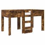 vidaXL Lit Superposé pour Enfants avec stockage Chêne fumé 80 x 200 cm