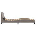 vidaXL Cadre de lit avec tête de lit Taupe 80x200 cm Tissu