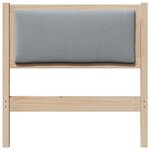 vidaXL Tête de lit Autre Marron 75 cm Bois massif en pin