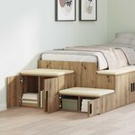 vidaXL Armoire de rangement chêne artisanal 127 x 41 x 40 cm