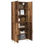 vidaXL Haut Armoire Bois ancien 69 5 x 34 x 180 cm Bois d'ingénierie
