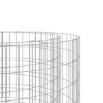 vidaXL Foyer en gabion Ø 100 cm fer galvanisé