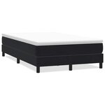 vidaXL Sommier à lattes de lit sans matelas noir 120x210 cm velours