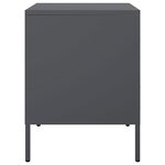 vidaXL Table de chevet anthracite 36x39x50 5 cm acier