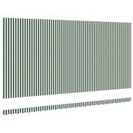vidaXL Tissu de remplacement de store vert et blanc pour cadre de 6x3 m