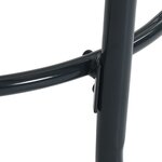 vidaXL Table de patio ronde anthracite acier enduit de poudre