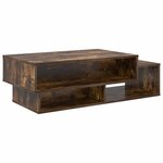 vidaXL Table basse Chêne fumé 105 x 50 x 32 5 cm Bois d'ingénierie