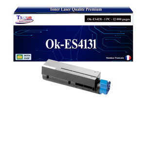 T3AZUR - Toner compatible avec Oki Executive ES4131  ES4161  ES4191