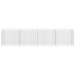 vidaXL Lit surélevé à gabion Acier galvanisé 360x30x90 cm