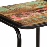 vidaXL Tabourets de bar lot de 4 46x35 5x70cm bois massif récupération