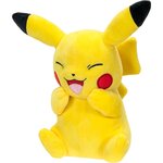 Jazwares PKW3080 - Pokemon Peluche Pikachu rieur 20 3 cm