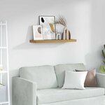 vidaXL Étagère Murale Marron 90 x 23 5 x 4 cm Bois d'ingénierie