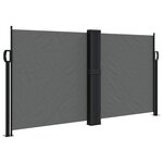 vidaXL Auvent latéral rétractable anthracite 120x1000 cm