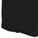 vidaXL Coussin de Dos Noir 120 x 24 x 50 cm tissu
