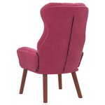 vidaXL fauteuil Bordeaux 69 x 74 x 93 cm Velours
