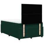 vidaXL Sommier à lattes de lit avec matelas vert foncé 120x190 cm