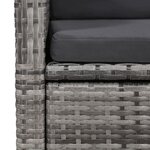 vidaXL Ensemble à manger de jardin avec coussins 7 Pièces Gris