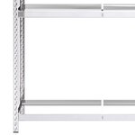 vidaXL Porte-pneus à 3 niveaux 3 Pièces Argenté 110x40x200 cm Acier