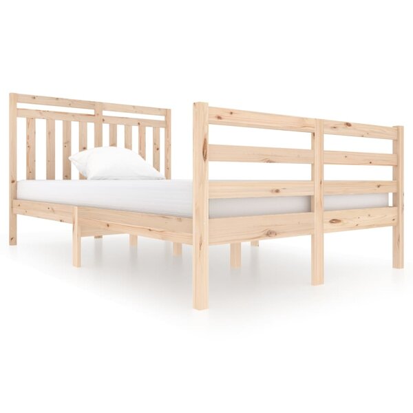 vidaXL Cadre de lit Bois massif 120x200 cm