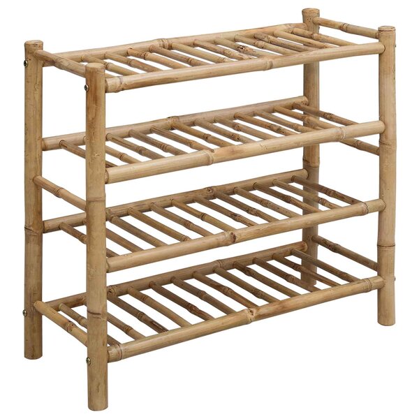 vidaXL Rack à chaussures 68 x 28 x 63 cm Bambou Naturel