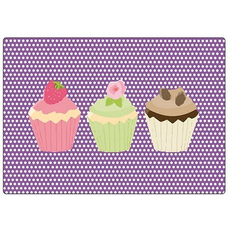 Tapis de souris 3 cupcakes 27 x 19 cm