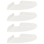 vidaXL Étagère flottante avec étagère 4 Pièces Blanc 15 x 15 x 2 cm