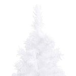 vidaXL Arbre de Noël artificiel d'angle pré-éclairé blanc 120 cm PVC