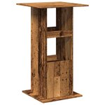 vidaXL Table de bar avec rangement vieux bois bois d’ingénierie