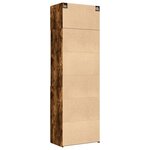 vidaXL Armoire de rangement chêne fumé 70x42 5x225cm bois d'ingénierie