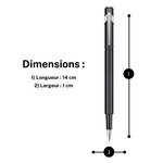 Stylo à plume 849 CLASSIC LINE Pte Moyenne Noir CARAN D'ACHE