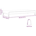 vidaXL Housse de Table 182 x 92 x 15 cm tissu Rectangulaire Noir