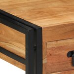 vidaXL Pack de 2 tables de nuit 40x40x50 cm en bois d'acacia massif