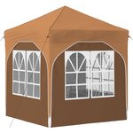 vidaXL Tente de fête pop-up 192 x 192 x 245 cm Beige