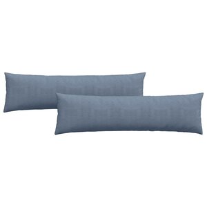vidaXL Coussins de canapé 2 Pièces Bleu 145 x 40 cm