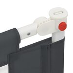 vidaXL Barrière de sécurité de lit d'enfant Gris foncé 190x25 cm Tissu