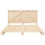 vidaXL Cadre de lit avec tête de lit 180x200 cm bois de pin massif