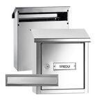 Pack Bouche d'entrée + Boîte aux lettre en acier inoxydable  V4037  Fente 23 x 3 cm