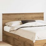 vidaXL Tête de lit Chêne artisanal 160 cm Bois d'ingénierie