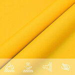 vidaXL Voile d'ombre Jaune 6 x 2 5 m 100   polyester Oxford