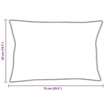 vidaXL Couette avec oreiller 3 Pièces Blanc 200 x 220 cm Bas