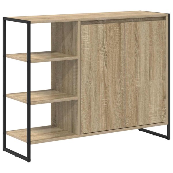 vidaXL Meuble d'appoint Sonoma 96 5 x 30 x 75 cm Bois d'ingénierie