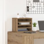 vidaXL Organisateur de bureau Chêne 36x26x29 5 cm Bois d'ingénierie