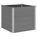 vidaXL Lit surélevé de jardin WPC 100x100x91 cm Gris