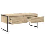 vidaXL Table basse Sonoma 100 x 46 x 40 cm Bois d'ingénierie