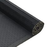 vidaXL Tapis rectangulaire noir 60x200 cm bambou