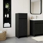vidaXL Armoire de salle de bain Chêne noir 35 x 36 5 x 85 cm